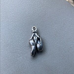 James Avery Silver Ballet Shoes Retired Charm